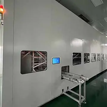 Horizontal material container